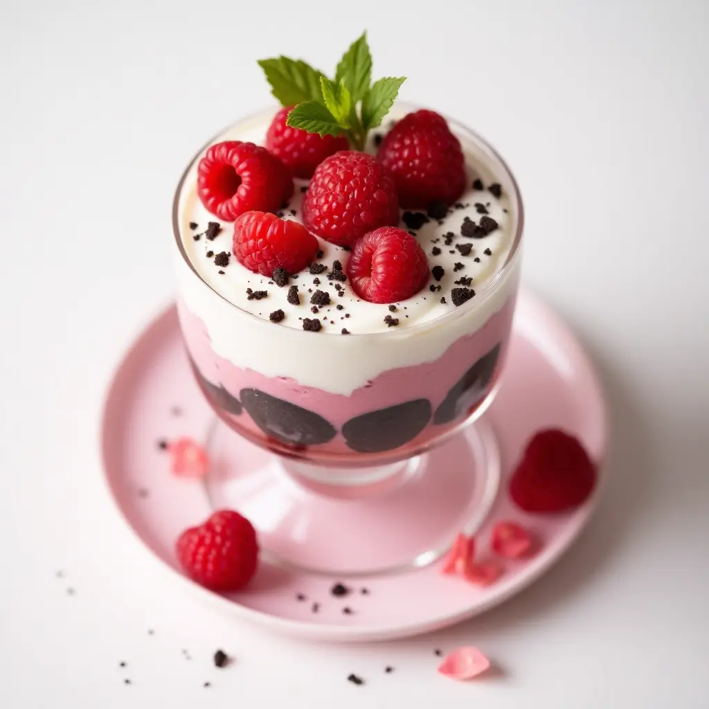 Ingredients for Himbeer Oreo Dessert