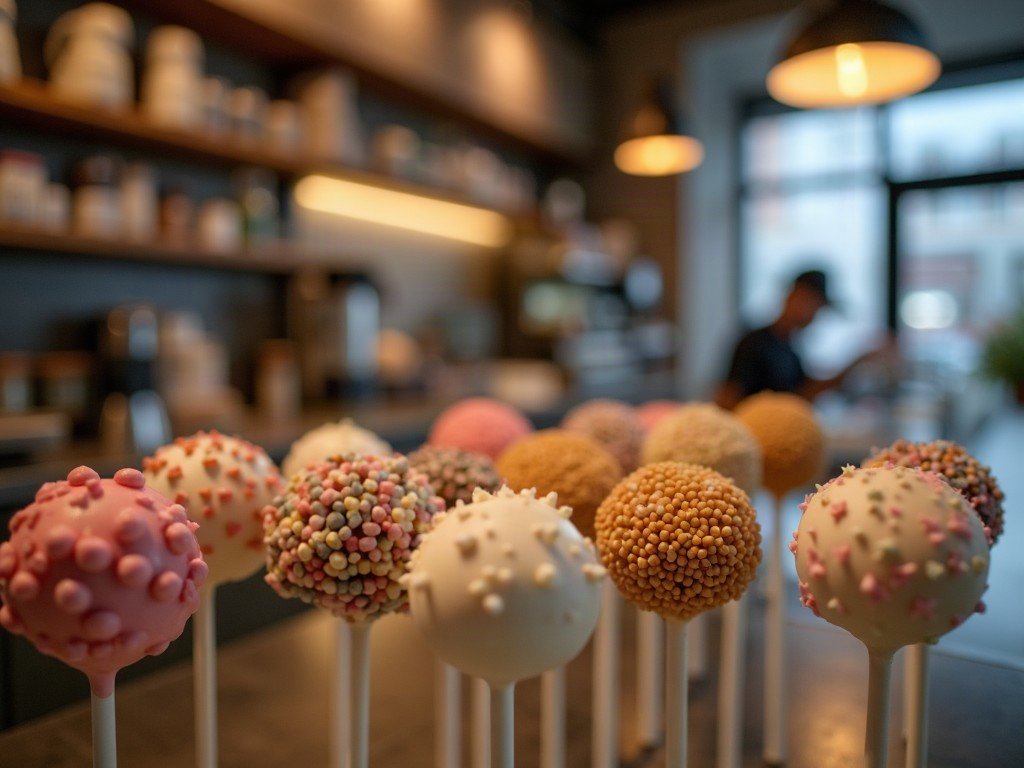 How Much Is a Cake Pop at Starbucks? Price Breakdown 1 Assorted cake pops displayed in a bakery case at a coffee shop